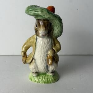 1989 Royal Albert Beatrix Potter Benjamin Bunny Figurine 4" H England